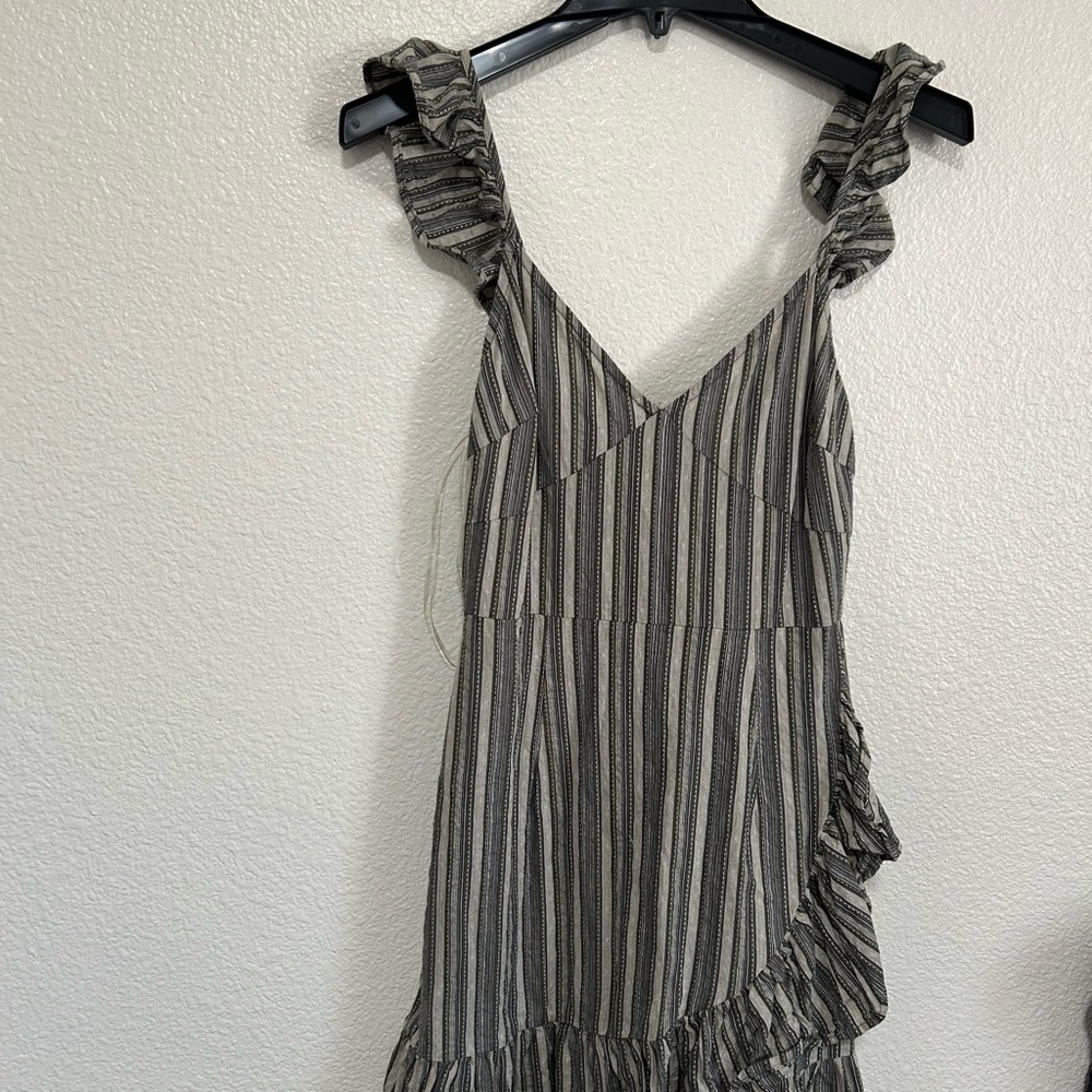 Altar'd State Green Striped Dress